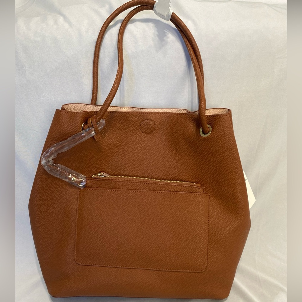 Amazon Essentials “Joela” Large Shoulder Tote Bag Purse Light Brown